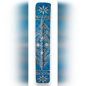 Handcrafted Blue Acrylic Mezuzah Incense Holder